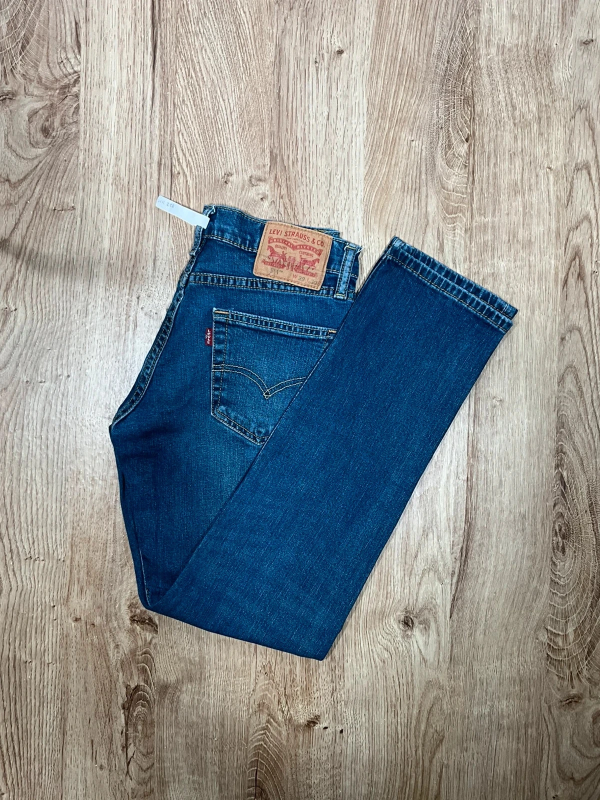 Jean Levi's 511 Slim W29 L30 Preppy 99% Coton Bleu Délavé  Lvh 228